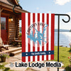 Garden flag featuring Carters Lake Georgia and "The Smith Family".