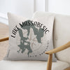 Pillow with Lake Winnipesaukee map, compass, and text "Lake Winnipesaukee New Hampshire".