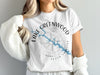 White t-shirt with "Lake Greenwood South Carolina" text and compass design.