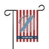 Flag with red and white stripes, Green Bay Wisconsin map, compass, and "The Smith Family" text.