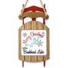 Sleigh ornament with "Merry Christmas From Bankhead Lake" text and snowflakes.