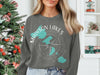 Gray sweatshirt with "Madison Lakes Wisconsin" and compass graphic.