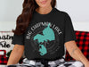 Black t-shirt with "Big Chapman Lake Indiana" graphic and compass design.
