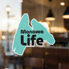 "Manawa Life" logo on a teal background with a white border.