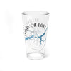Clear glass with "Watauga Lake" map and compass design, "Tennessee".