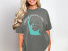 Grey t-shirt with Parker Canyon Lake map and compass graphic on front.