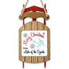 Sled ornament with red runners; "Merry Christmas Lake of the Ozarks" text.