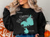 Black sweatshirt with "Big Chapman Lake Indiana" map design.