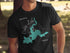 Caddo Lake Texas graphic on a black t-shirt.