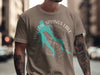 Taupe t-shirt with Willow Springs Lake Arizona compass design.