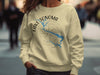 Light yellow sweatshirt with "Lake Sonoma California" and lake graphic.