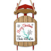 Wooden sleigh ornament with "Merry Christmas from Clarks Hill Lake" text.