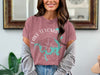 Pink t-shirt with Lake Texoma map and compass graphic.