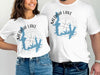White t-shirts with Medina Lake graphic and compass rose design.