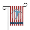 Garden flag with red and white stripes, Black Canyon Lake map, and "The Smith Family."