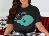 Black t-shirt with Mono Lake California graphic and compass rose design.