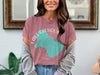 Pink t-shirt with teal Lake Calhoun Georgia outline and compass graphic.