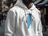 White hoodie with "Lake Winnebago Missouri" text and blue map outline design.