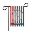 Garden flag with red and white stripes, "Don Pedro Island Florida" and "The Smith Family" text.