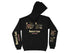 Black hoodie with "Bartlett Lake Arizona" text and lake graphic on sleeves.