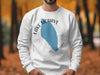 White sweatshirt with Lake Mohave shape, compass, and Nevada text.