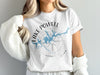 White t-shirt with Lake Powell map and compass design including "UTAH".