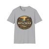 Bait & Tackle Fishing Lake Life T-Shirt | Rustic Lodge Cabin Mounted Bass Fishing Themed Bait Store Shirt