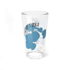 Clear glass pint glass with a blue Floyd Lake map graphic and "Minnesota" text.