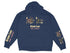 Navy hoodie with "Atsion Lake New Jersey" text and nautical graphic.
