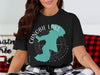 Black t-shirt with "Canobie Lake New Hampshire" text and a teal lake outline.