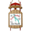 Sled ornament with "Merry Christmas from Lake Glenville" text