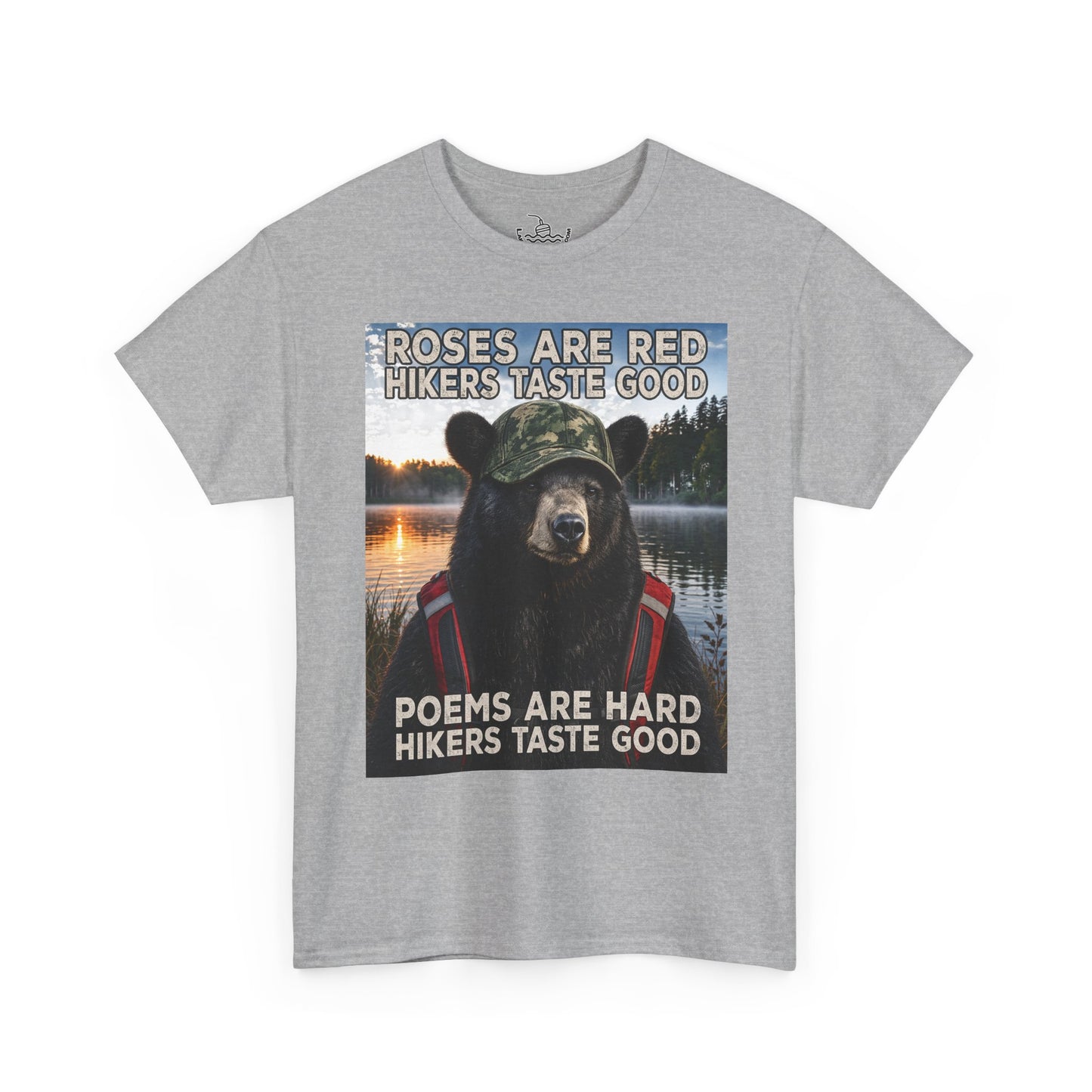 Hikers Taste Good Grizzly Bear Shirt | Hiking Tee Humor for Camping and Weekend Adventures