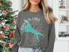 Grey sweatshirt with Canyon Lake Arizona map graphic and compass rose.