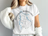Stonewall Jackson Lake West Virginia compass graphic on a white t-shirt.