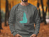 Gray sweatshirt with "Calaisieu Lake Louisiana" and map design.