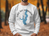 White sweatshirt with Lake Ray Hubbard Texas map design and compass graphic.
