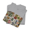 Gardening T-Shirt Scrapbook Design | I'll Be in the Garden T-Shirt | Gardening Collage Graphic Tee | Gift for Gardeners