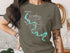 T-shirt with Granbury Lake Texas map and compass design.