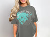 Gray t-shirt with Big Sandy Lake Minnesota map graphic and compass rose.