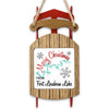 Sled ornament with "Merry Christmas From Fort Loudoun Lake" and snowflake graphics.