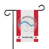 Garden flag for The Smith Family with Lake Minnewanka and Banff imagery.