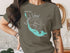 T-shirt with Sanibel Island map and compass graphic, "Beautiful Sanibel Island Florida".