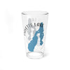 Glass with "Payette Lake Idaho" text and blue lake silhouette design.