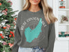 Grey sweatshirt with "Rose Canyon Lake Arizona" and map graphic.