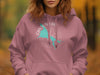 Pink hoodie with "Canyon Lake Arizona" text and compass design.
