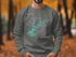 Sweatshirt with Lake Wedowee map and compass design, "Beautiful Alabama".