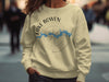 Light yellow crewneck sweatshirt with "Lake Bowen South Carolina" and a compass design.