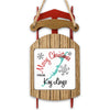 Sled ornament with "Merry Christmas From Key Largo" text and a map outline.