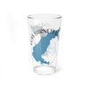Clear glass with "Ross Barnett Lake Mississippi" and a blue map outline.