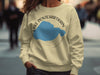 Light yellow crewneck sweatshirt with Lake Pontchartrain Louisiana graphic.